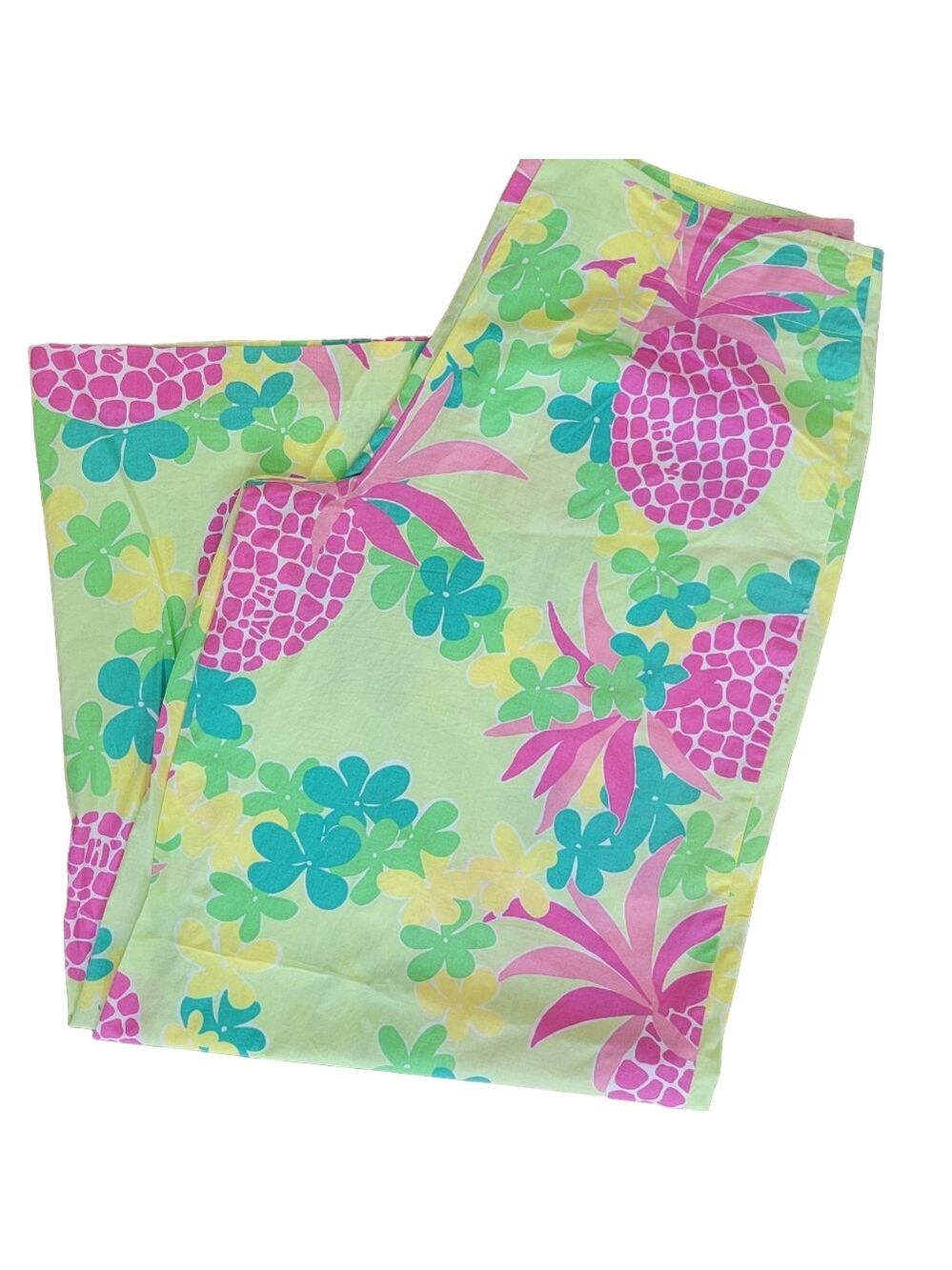Lilly Pulitzer Vintage Wide Leg Palazzo Pant in Palm Green Lanai Size 8 EUC